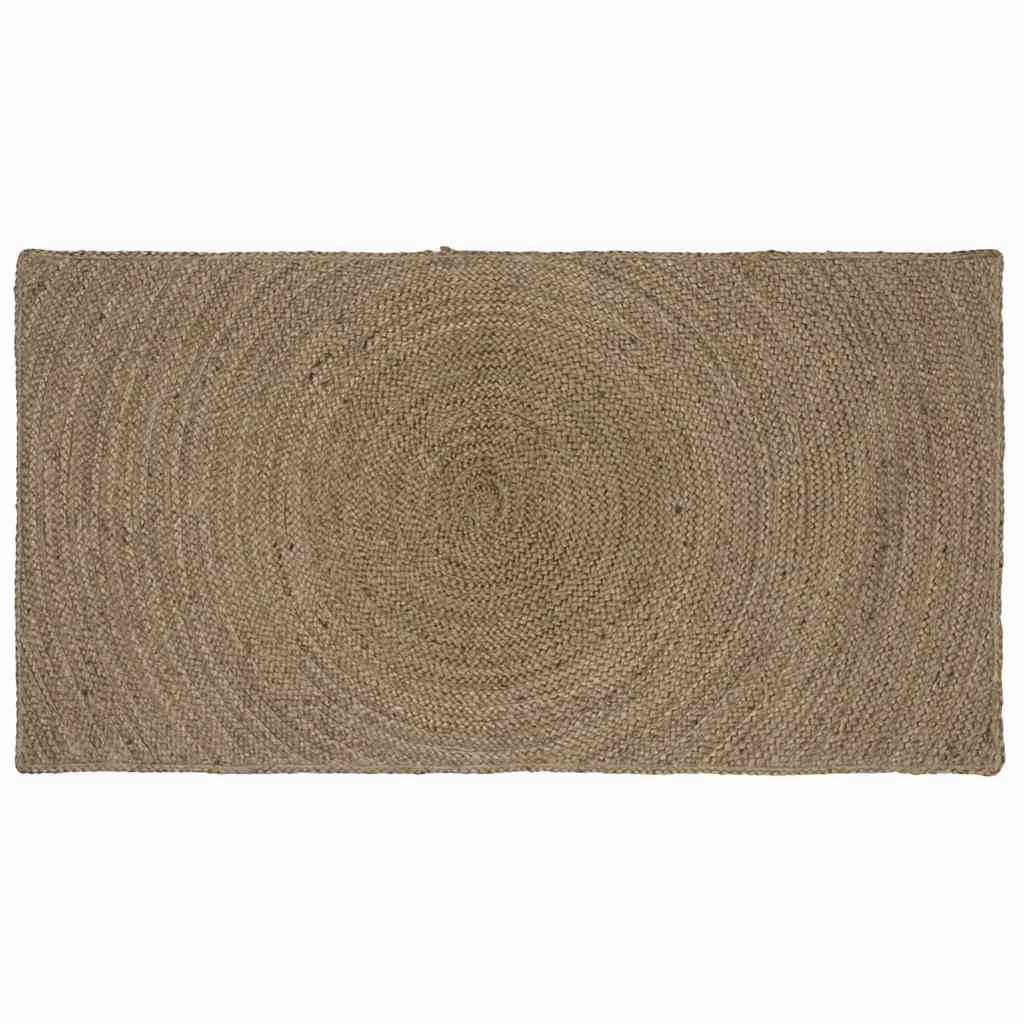 Vidaxl vloerkleden rechthoekig grijs 100 x 200 cm jute