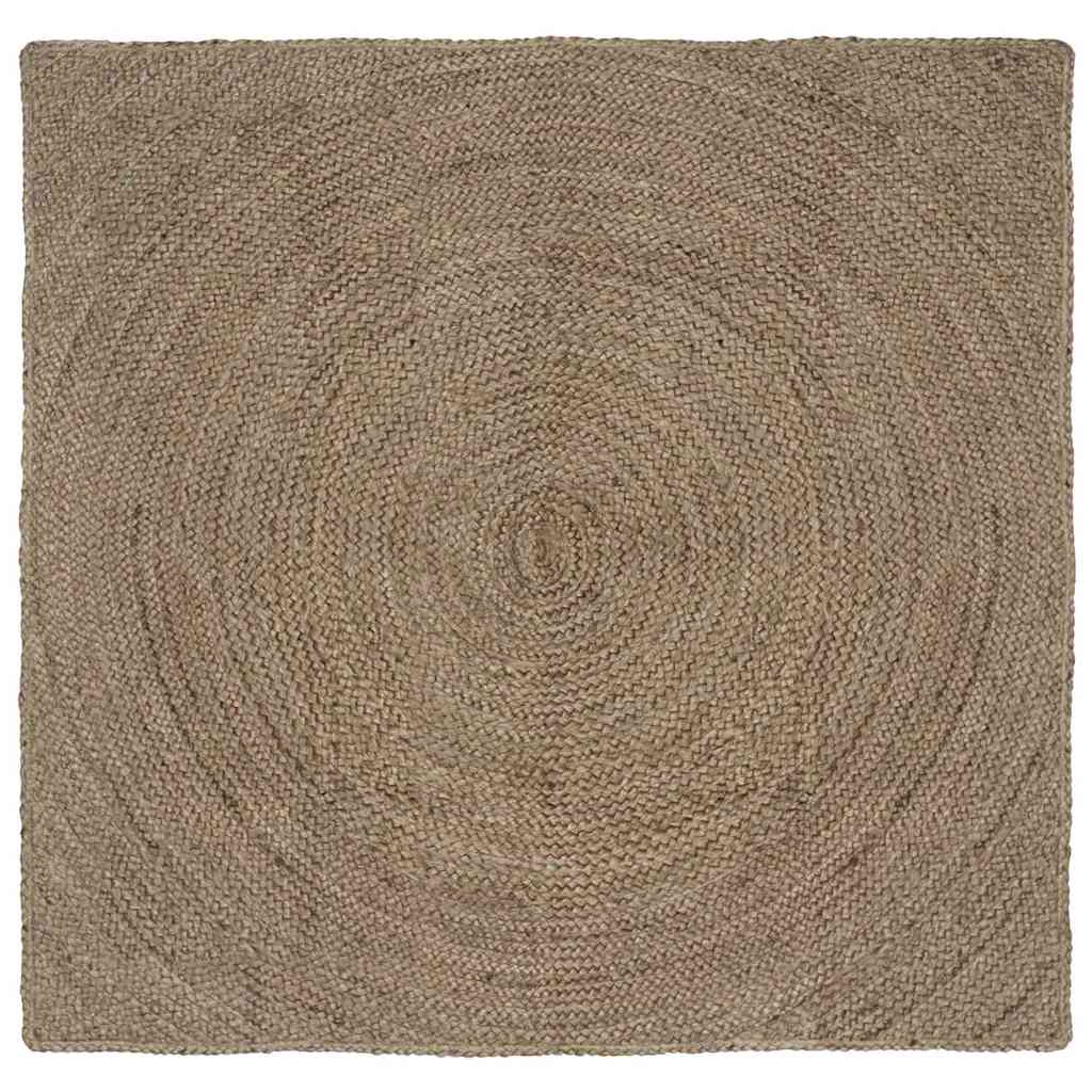 Vidaxl vloerkleden vierkant grijs 160 x 160 cm jute