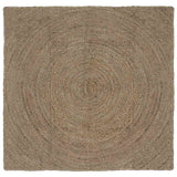 Vidaxl vloerkleden vierkant grijs 160 x 160 cm jute
