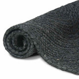 Vidaxl vloerkleden rechthoekig donkergrijs 60 x 250 cm jute