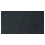 Vidaxl vloerkleden rechthoekig donkergrijs 80 x 150 cm jute