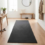 Vidaxl vloerkleden rechthoekig donkergrijs 80 x 300 cm jute