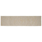 Vidaxl vloerkleden rechthoekig natuurlijk en wit 80 x 400 cm jute