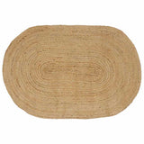 Vidaxl vloerkleden ovaal naturel 152 x 245 cm jute