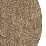 Vidaxl vloerkleden ovaal grijs 152 x 245 cm jute
