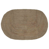 Vidaxl vloerkleden ovaal grijs 152 x 245 cm jute