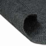 Vidaxl vloerkleden ovaal zwart 122 x 183 cm jute