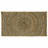 Vidaxl vloerkleed natuurlijk en zwart 60 x 110 cm jute