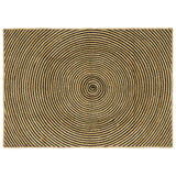 Vidaxl vloerkleed natuurlijk en zwart 140 x 200 cm jute