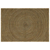 Vidaxl vloerkleed natuurlijk en zwart 200 x 290 cm jute