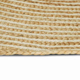 Vidaxl vloerkleed natuurlijk en wit 100 x 152 cm jute