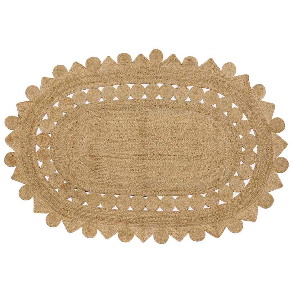 Vidaxl tapijt bruin 205 x 305 cm jute