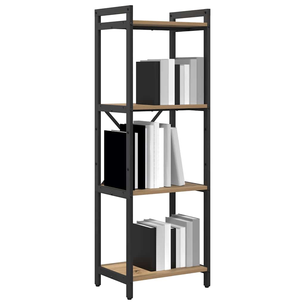 Vidaxl boekenkast 40 x 30 x 119 cm bewerkt hout artisan eiken