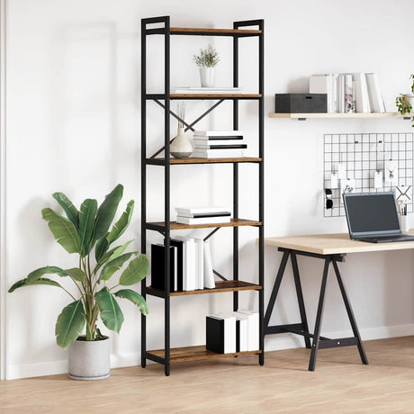 Vidaxl boekenkast 60 x 30 x 189,5 cm bewerkt hout oud hout