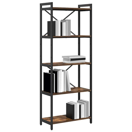 Vidaxl boekenkast 60 x 30 x 155 cm bewerkt hout gerookt eiken