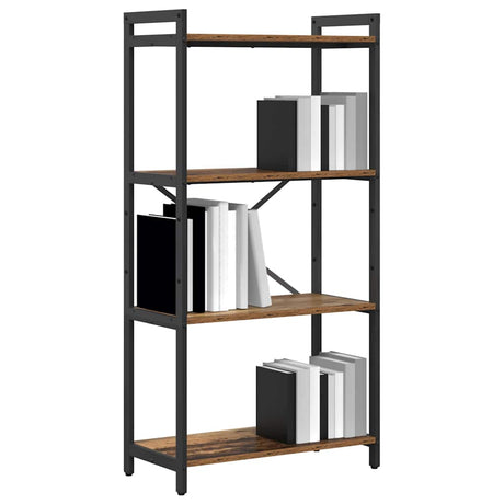 Vidaxl boekenkast 60 x 30 x 120 cm bewerkt hout oud hout