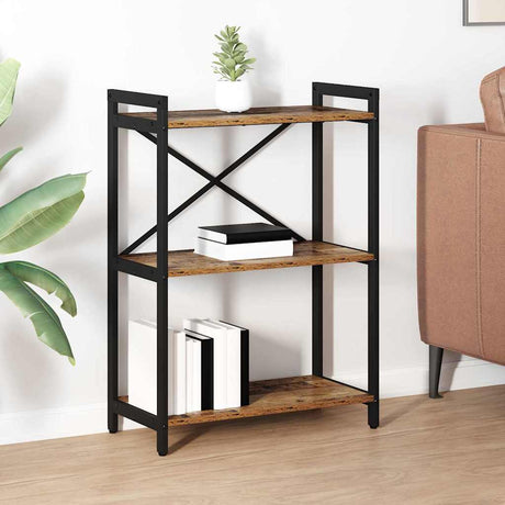 Vidaxl boekenkast 60 x 30 x 85 cm bewerkt hout oud hout