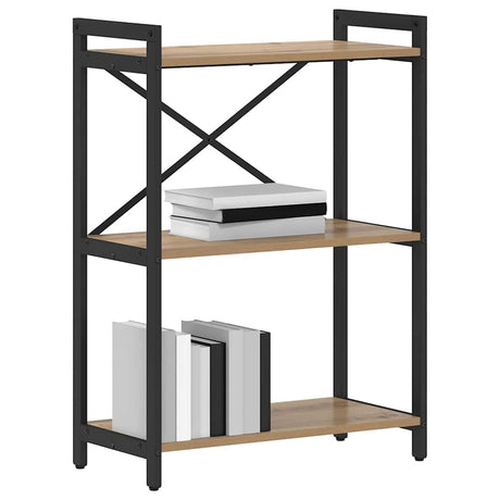 Vidaxl boekenkast 60 x 30 x 85 cm bewerkt hout artisan eiken