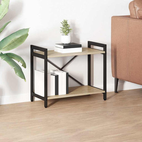 Vidaxl boekenkast 60 x 30 x 50 cm bewerkt hout sonoma eiken