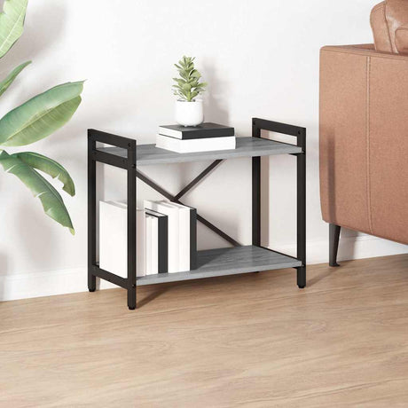 Vidaxl boekenkast 60 x 30 x 50 cm bewerkt hout grijs sonoma