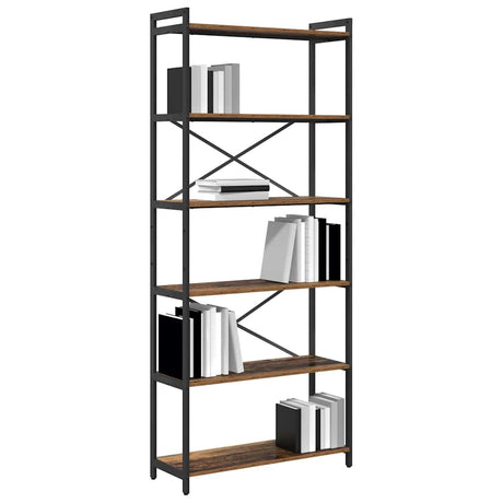 Vidaxl boekenkast 80 x 30 x 189,5 cm bewerkt hout oud hout