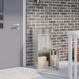Vidaxl pakket inwerp box zilver 47,5 x 38 x 59 cm roestvrij staal
