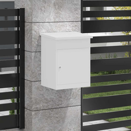 Vidaxl pakket inwerp box met opslag wit 47,5 x 38 x 59 cm staal