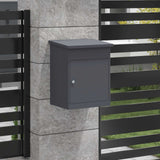 Vidaxl pakket inwerp box met opslag antraciet 47,5 x 38 x 59 cm staal