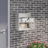 Vidaxl pakket inwerp box zilver 47,5 x 38 x 59 cm roestvrij staal