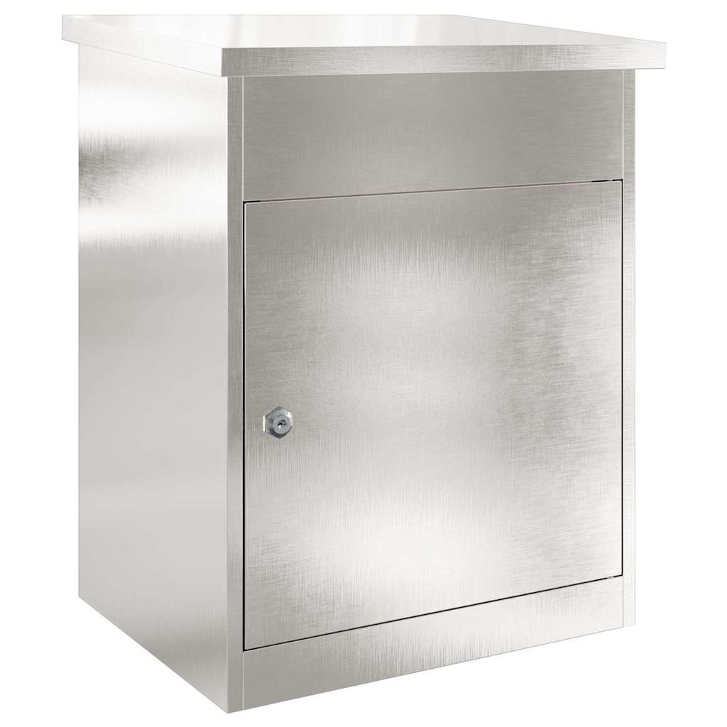 Vidaxl pakket inwerp box zilver 47,5 x 38 x 59 cm roestvrij staal