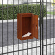 Vidaxl brievenbus met opslag roestig 30 x 20 x 55 cm weervast staal