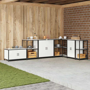Vidaxl keukenplankeenheid hattem wit 60 x 50 x 92 cm staal