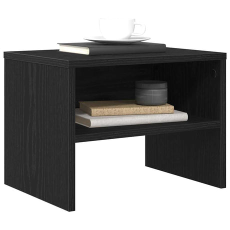 Vidaxl nachtkastje 2 st zwart eiken 40 x 30 x 30 cm bewerkt hout