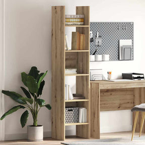 Vidaxl boekenkast 5-laags 40 x 35 x 180 cm bewerkt hout artisan eiken