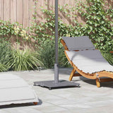 Vidaxl parasolvoet donkergrijze houtlook 45 x 45 x 31 cm