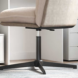 Vidaxl kantoorstoel gascilinder zwart 355-540 mm ijzer