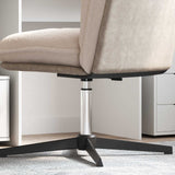 Vidaxl kantoorstoel gascilinder chroom 307-447 mm ijzer