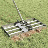 Vidaxl tuinhark zilver 45 x 25 x 200 cm roestvrij staal
