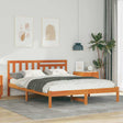 Vidaxl bedframe wasbruin 120 x 200 cm massief grenenhout