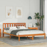 Vidaxl bedframe wasbruin 120 x 200 cm massief grenenhout