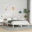 Vidaxl bedframe wit 120 x 200 cm massief grenenhout