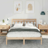 Vidaxl bedframe bruin 140 x 190 cm massief grenenhout