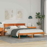 Vidaxl bedframe wasbruin 140 x 200 cm massief grenenhout