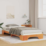 Vidaxl bedframe bruin 90 x 210 cm massief grenenhout