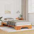 Vidaxl bedframe bruin 100 x 210 cm massief grenenhout