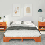 Vidaxl bedframe bruin 140 x 210 cm massief grenenhout