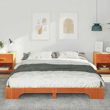 Vidaxl bedframe bruin 160 x 210 cm massief grenenhout