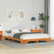 Vidaxl bedframe bruin 140 x 220 cm massief grenenhout