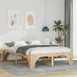 Vidaxl bedframe bruin 160 x 200 cm massief grenenhout