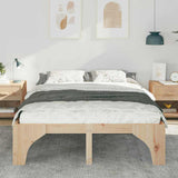 Vidaxl bedframe bruin 160 x 200 cm massief grenenhout